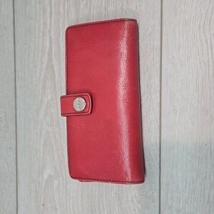 HOBO Women Red Leather Wallet